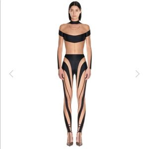 Mugler illusion sheer body suit SOLD OUT EVERYWHERE size 38 BODY SUIT ONLY